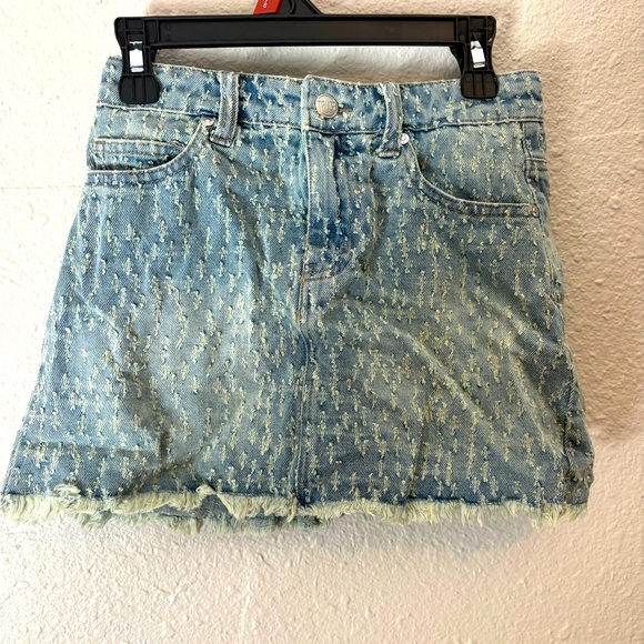 TRUCE Other - Girls' Light Blue Distressed Denim Skirt